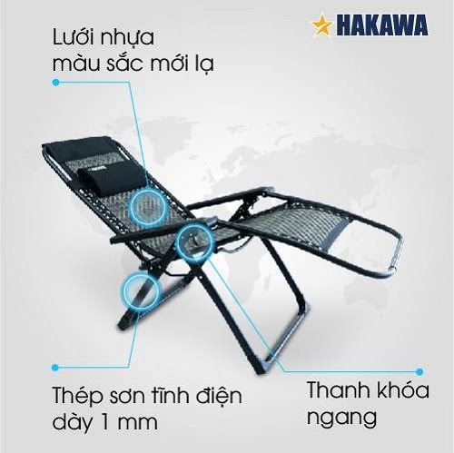 cấu tạo ghế xếp thư giãn hakaw hk g-22